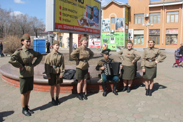 Студенты колледжа приняли участие во Всероссийской акции  «Георгиевская ленточка»