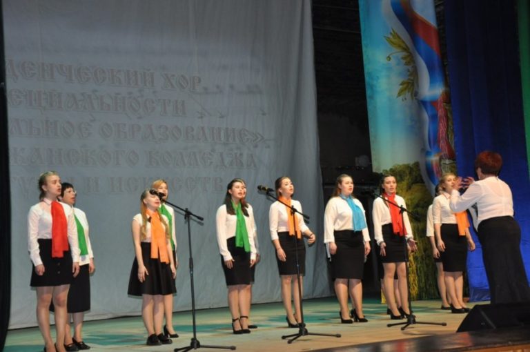 Студенческий хор специальности Музыкальное образование принял участие во Всероссийской хоровой акции