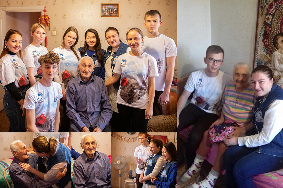 Студенты колледжа — Волонтеры Победы поздравили ветеранов Великой Отечественной войны с Днем рождения!