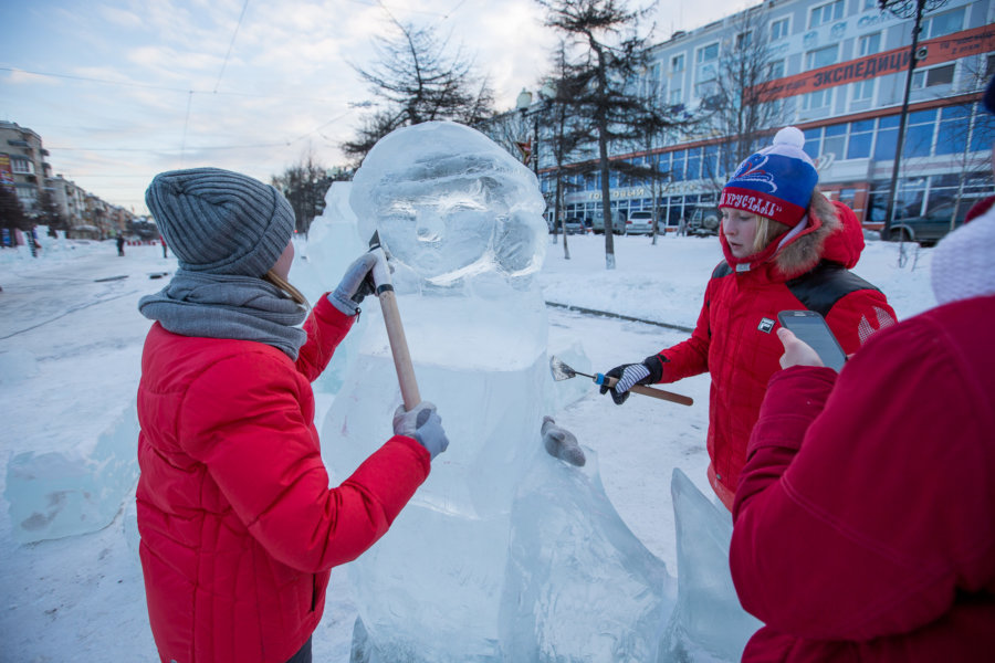 XIV Магаданский международный конкурс ледяных скульптур «Магаданский хрусталь»
